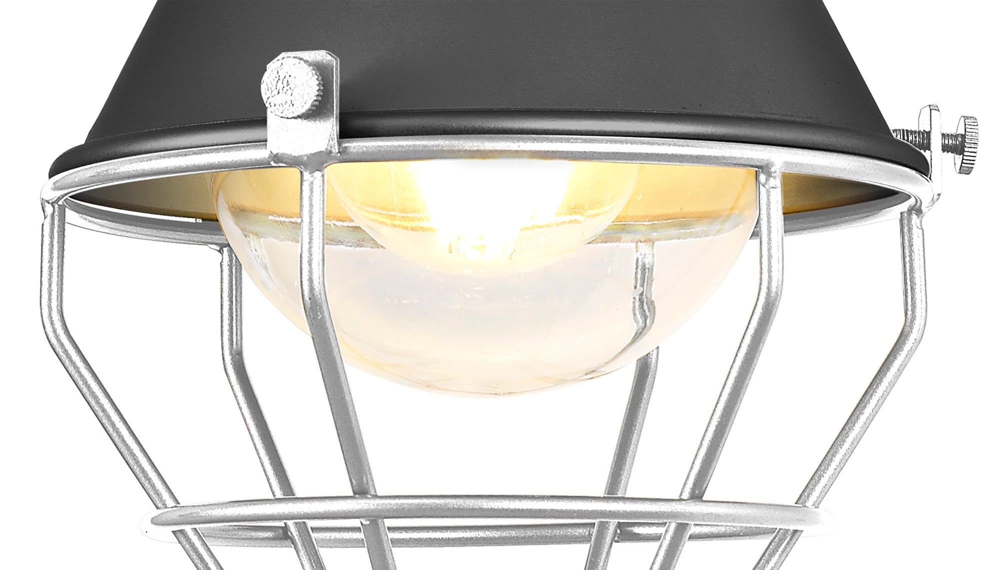 Ontario Wall Lamp, 1 Light E27, IP65, Anthracite/Matt White, 2yrs Warranty