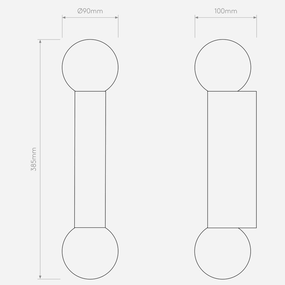 Ortona Twin Matt Black - Finish