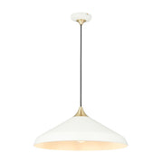 Finley Warm White/Matt Black & Brushed Brass/Matt Nickel 1Lt LED Pendant - Various Colors