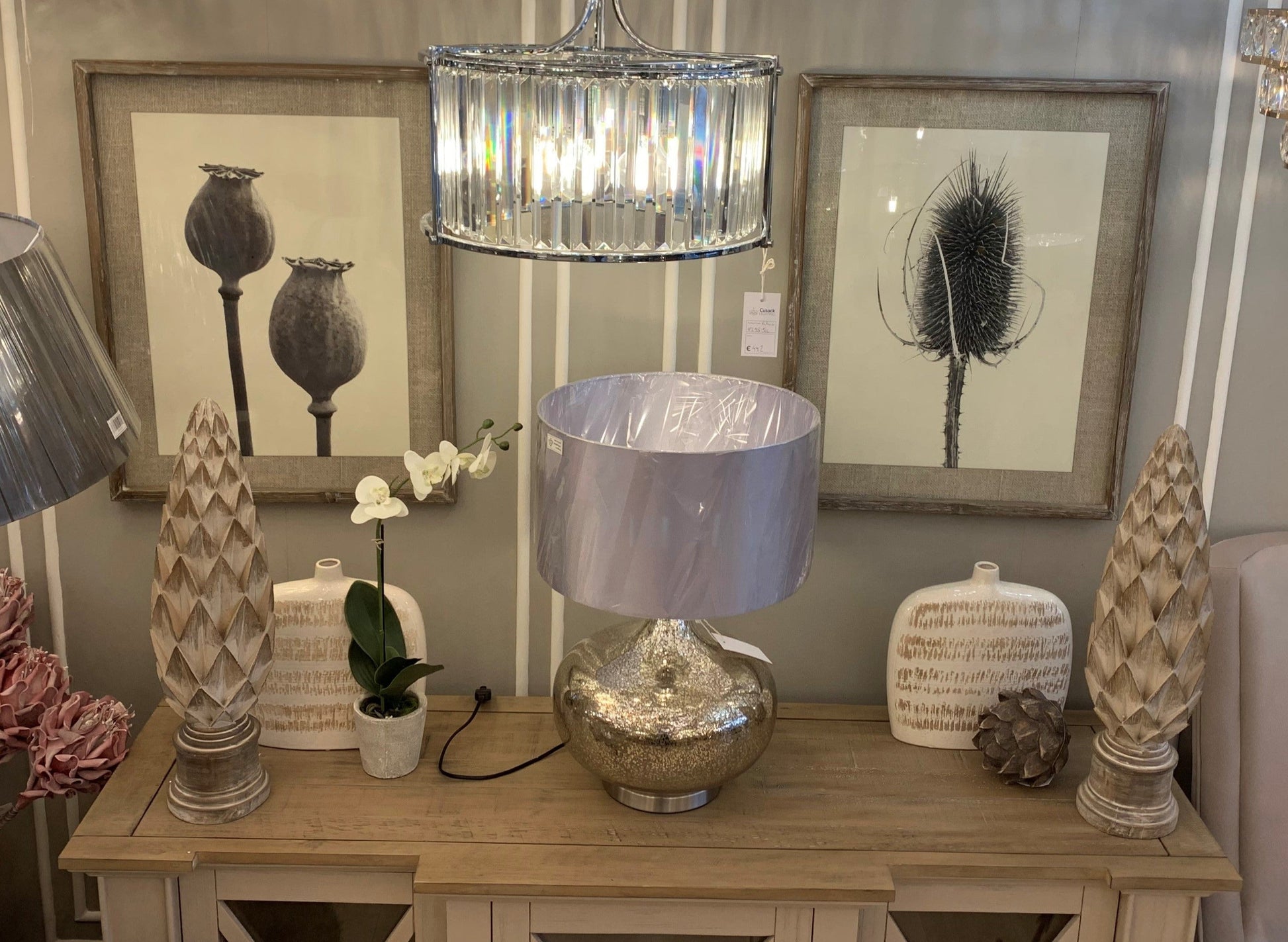 Pair of Poppy and Teasel Prints