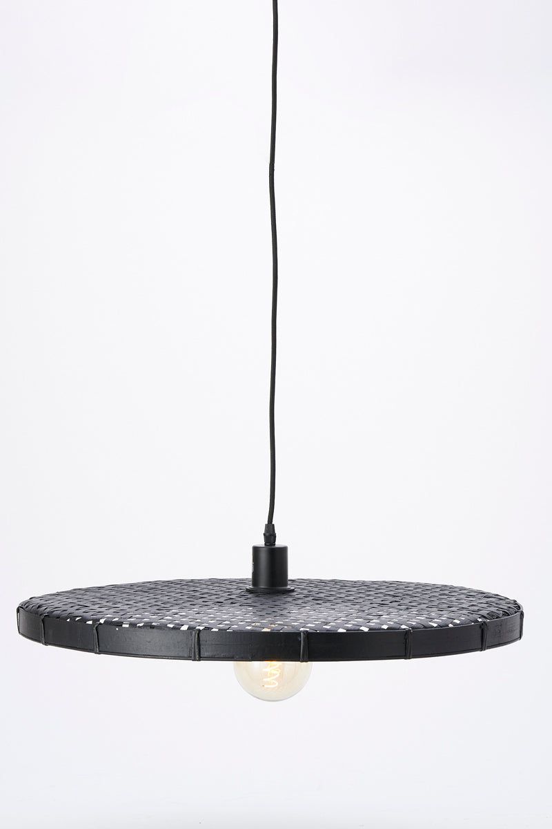Hanging lamp Ø60x3,5 cm PALOMA rattan black
