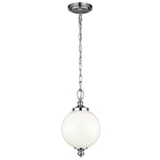 Parkman 1 Lt Small Pendant Ceiling Light - Polished Nickel Finish