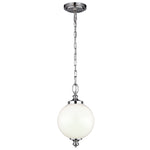 Parkman 1 Lt Small Pendant Ceiling Light - Polished Nickel Finish
