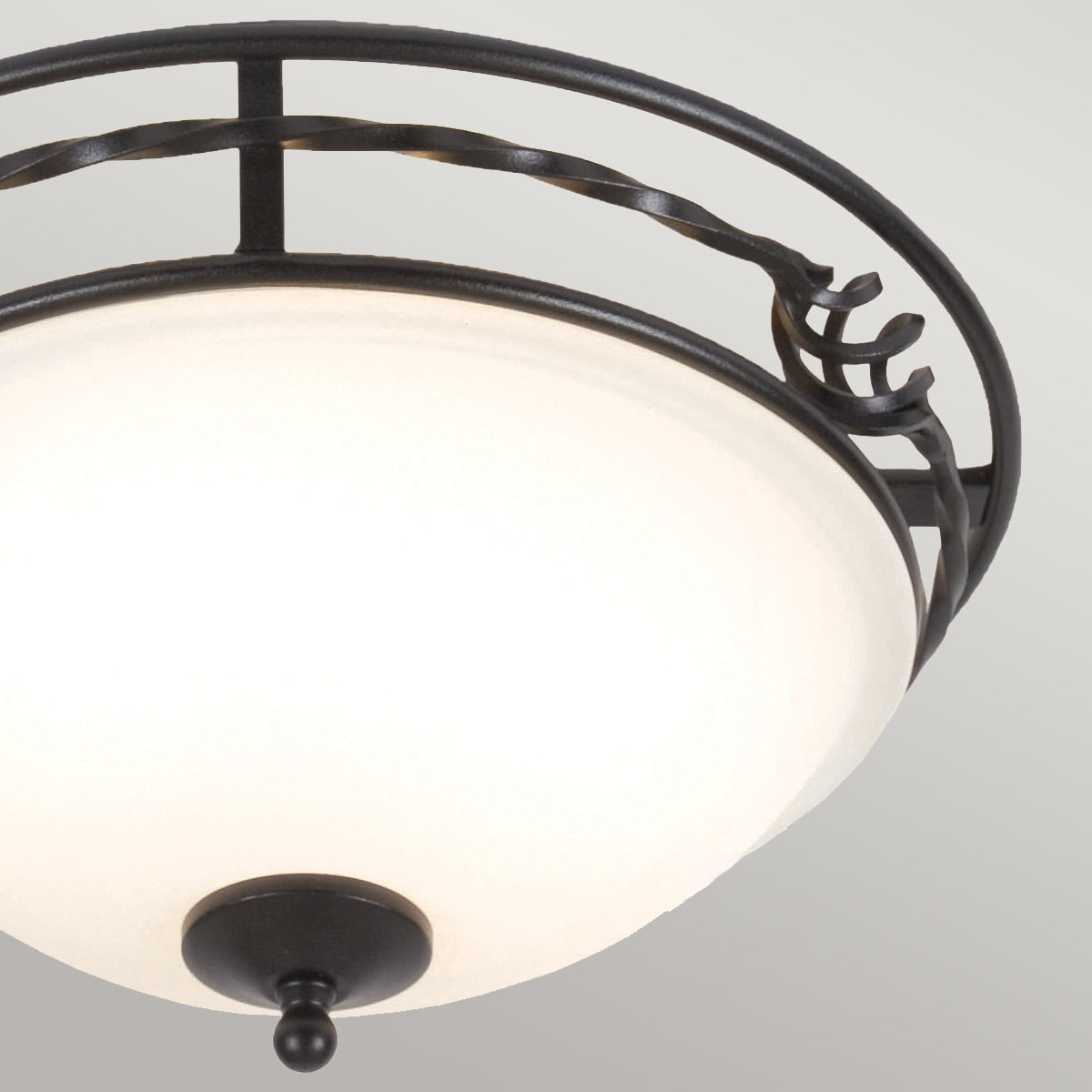 Pembroke Two Styles Flush Light - Black/Black & Gold E27