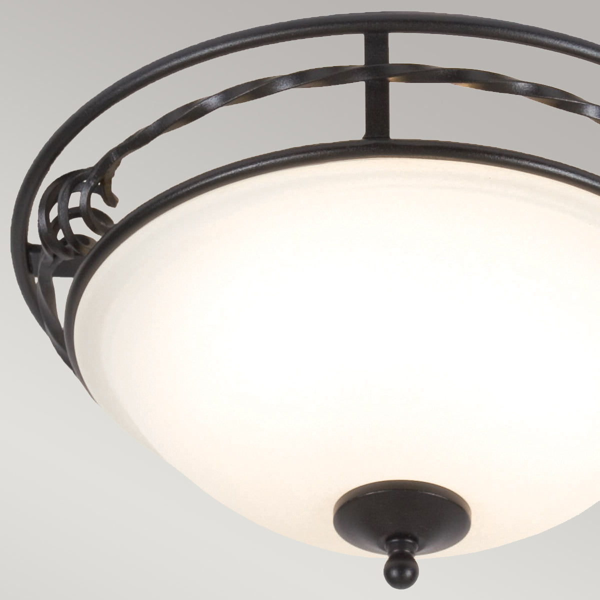 Pembroke Two Styles Flush Light - Black/Black & Gold E27