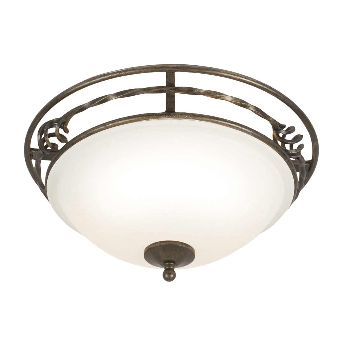Pembroke Two Styles Flush Light - Black/Black & Gold E27