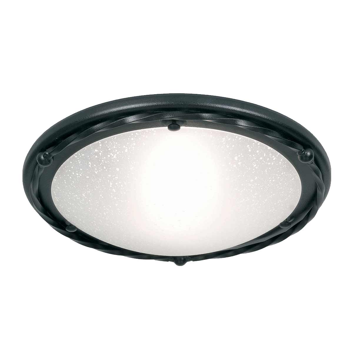 Pembroke Two Styles Flush Light - Black/Black & Gold E27