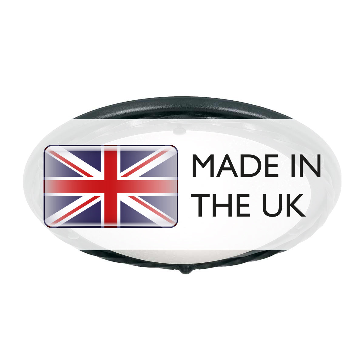 Pembroke Two Styles Flush Light - Black/Black & Gold E27