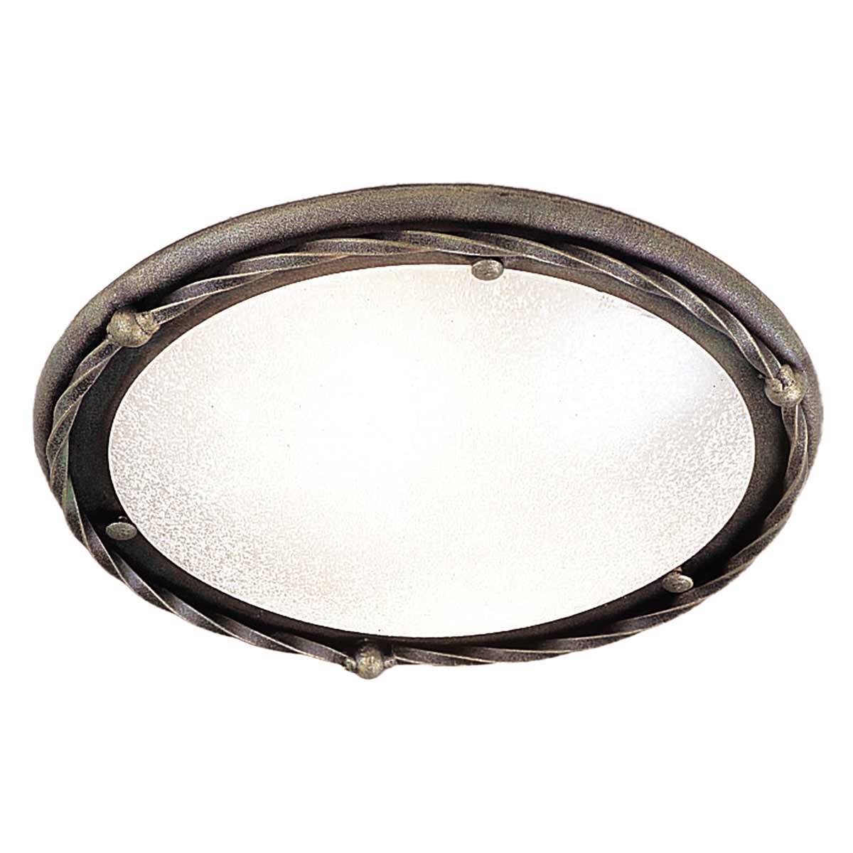 Pembroke Two Styles Flush Light - Black/Black & Gold E27