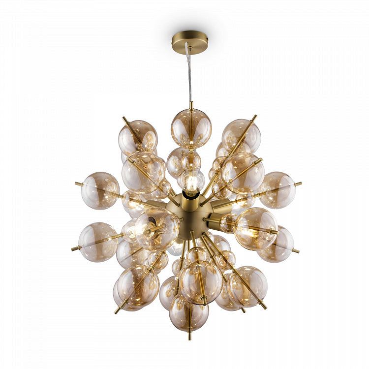 MAYTONI | Pendant Lamp Bolla | Brass w/Amber Glass - Cusack Lighting
