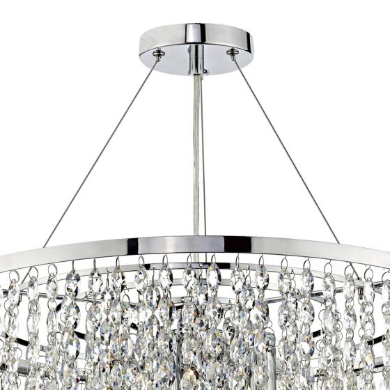 Pescara 5 Light Round Decorative Crystal Chandelier