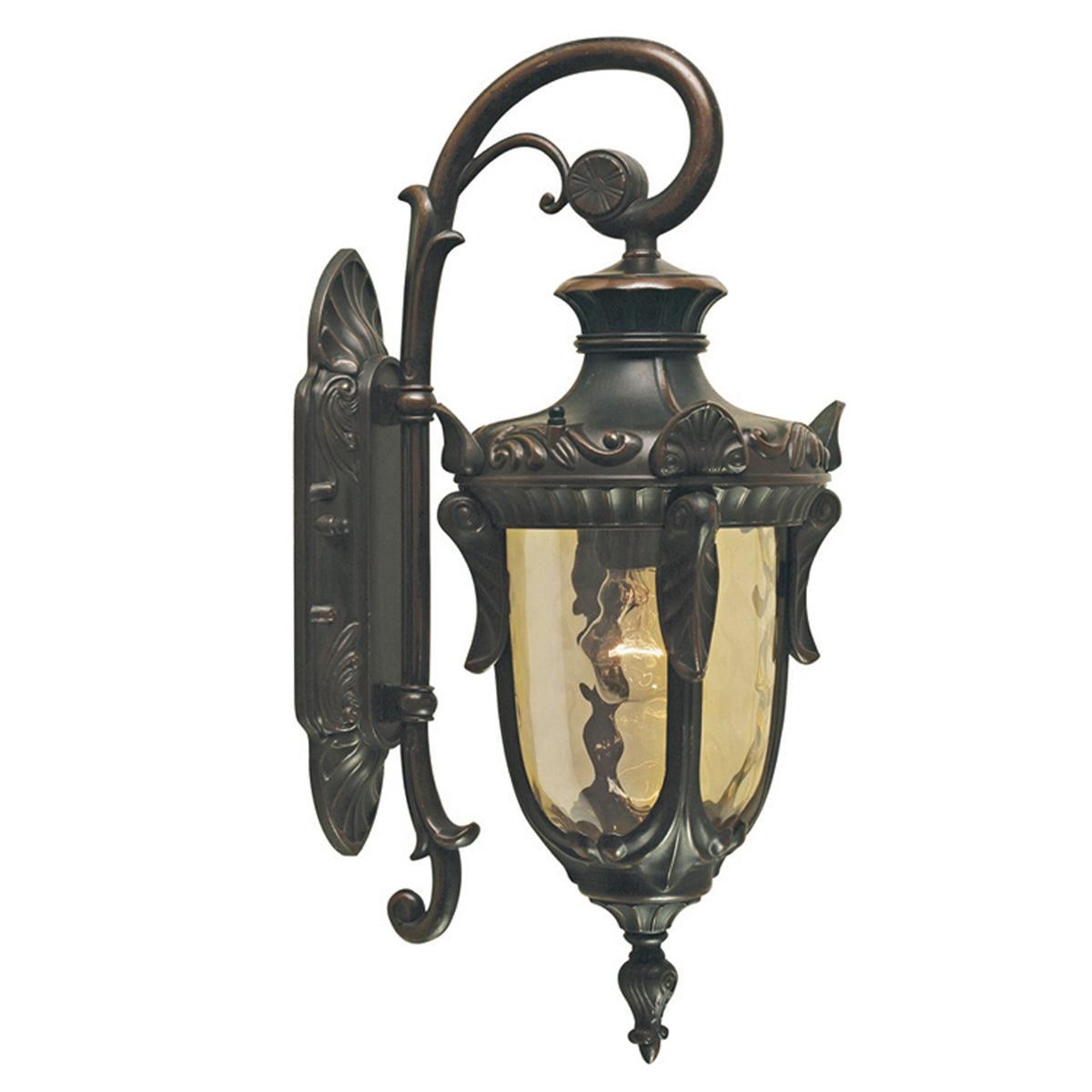 Philadelphia Small & Down Wall Lantern - Old Bronze Finish