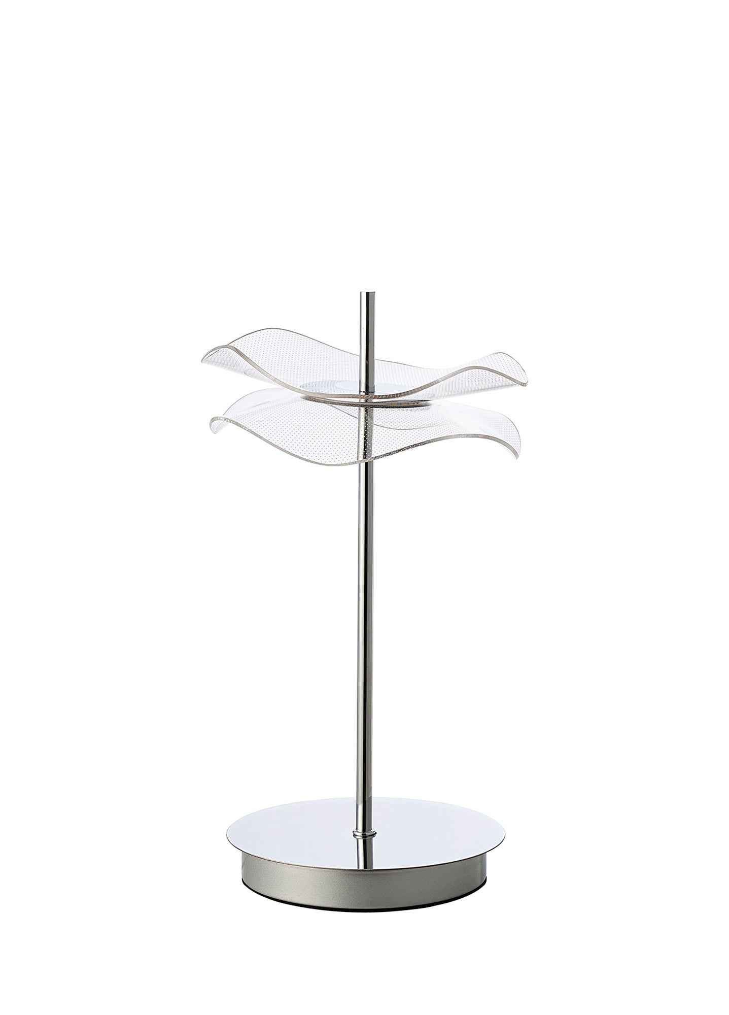 Pisa Table Lamp, 1/2 x 6W LED, 4000K, Polished Chrome, 3yrs Warranty