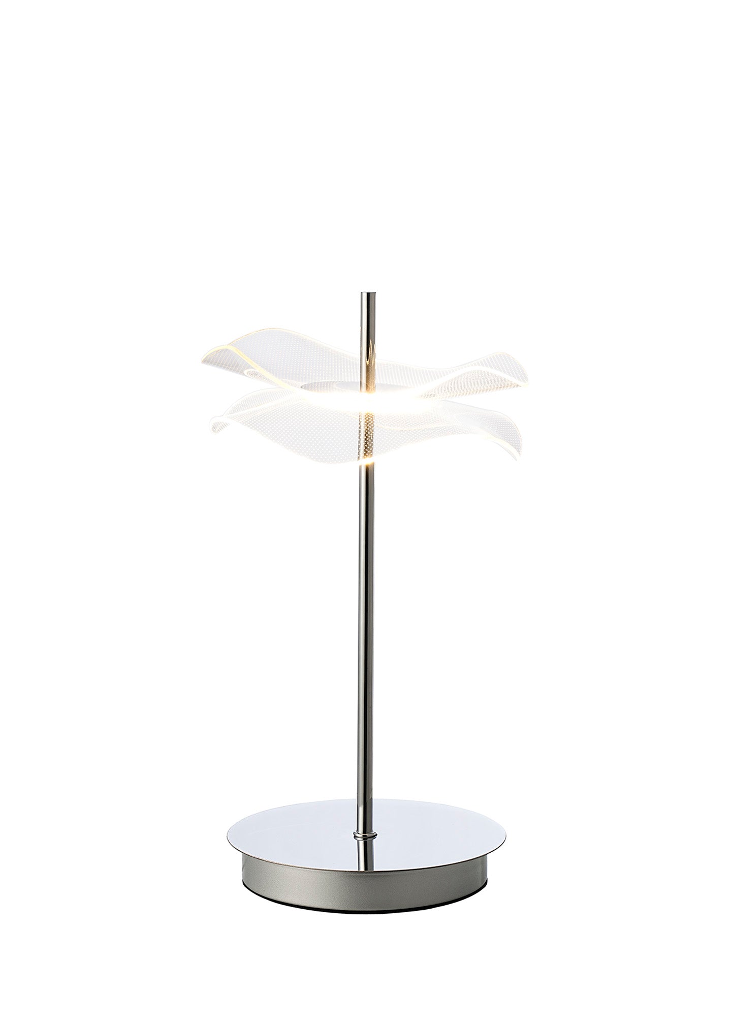 Pisa Table Lamp, 1/2 x 6W LED, 4000K, Polished Chrome, 3yrs Warranty
