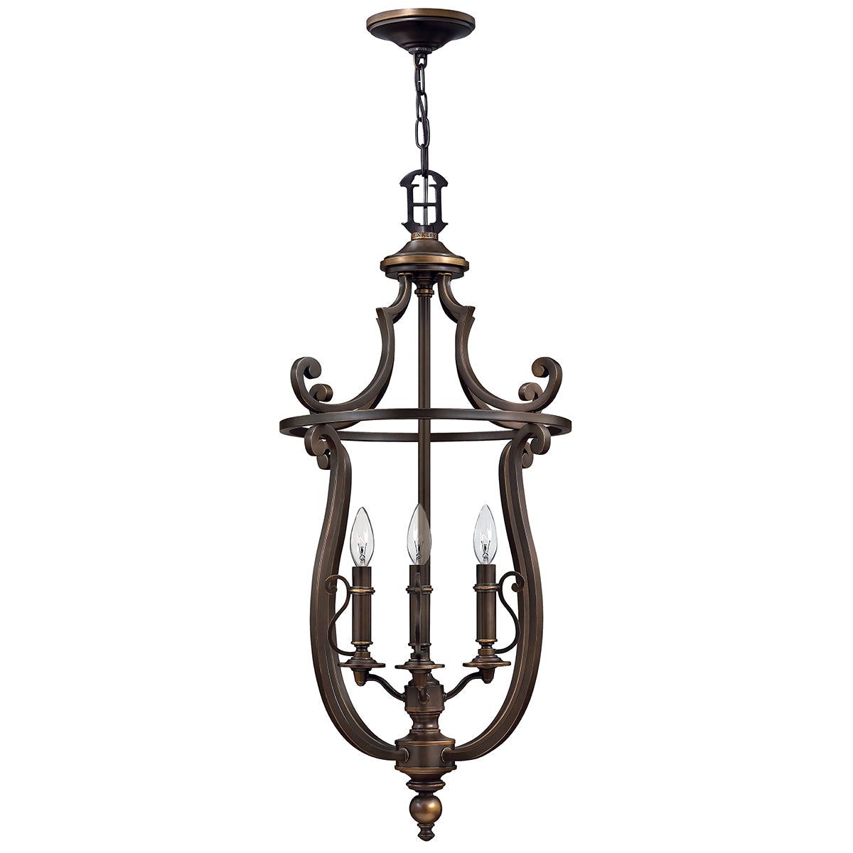 Plymouth 4Lt Double Height Ceiling Light - Olde Bronze Finish