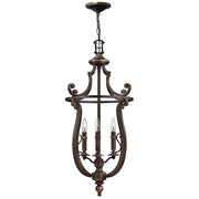 Plymouth 4Lt Double Height Ceiling Light - Olde Bronze Finish