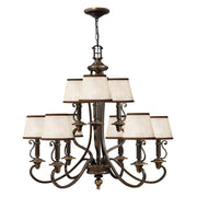 Plymouth 9Lt Double Height Ceiling Light- Olde Bronze Finish