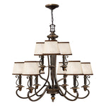 Plymouth 9Lt Double Height Ceiling Light- Olde Bronze Finish