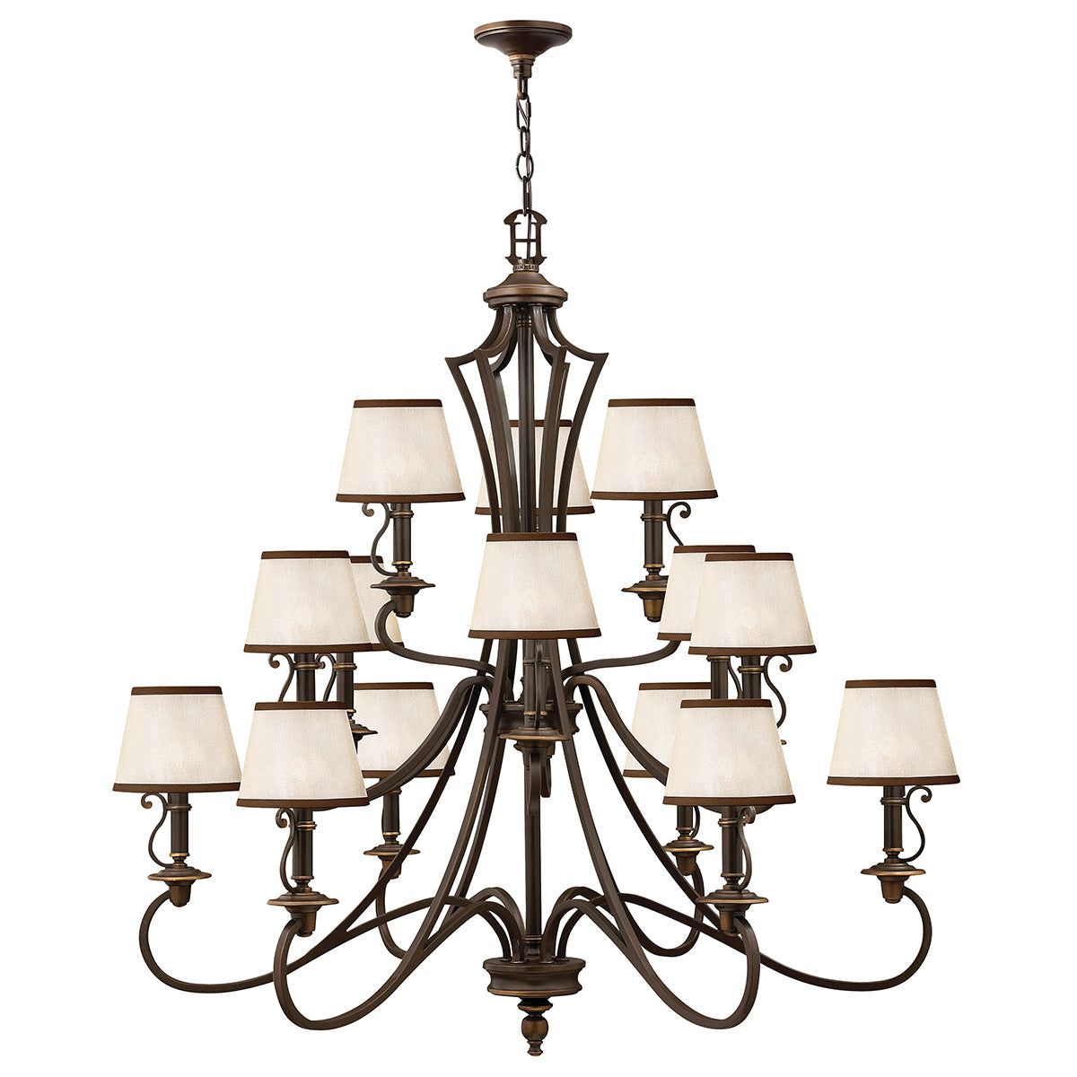 Plymouth 15Lt Double Height Ceiling Light- Olde Bronze Finish