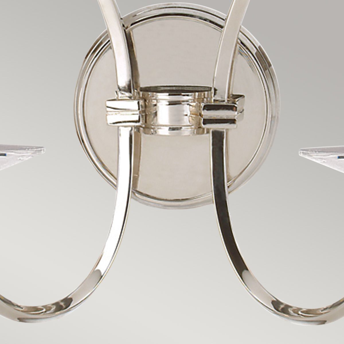 Pimlico 2 Light Wall Light - Dark Bronze/Polished Nickel IP20 E14