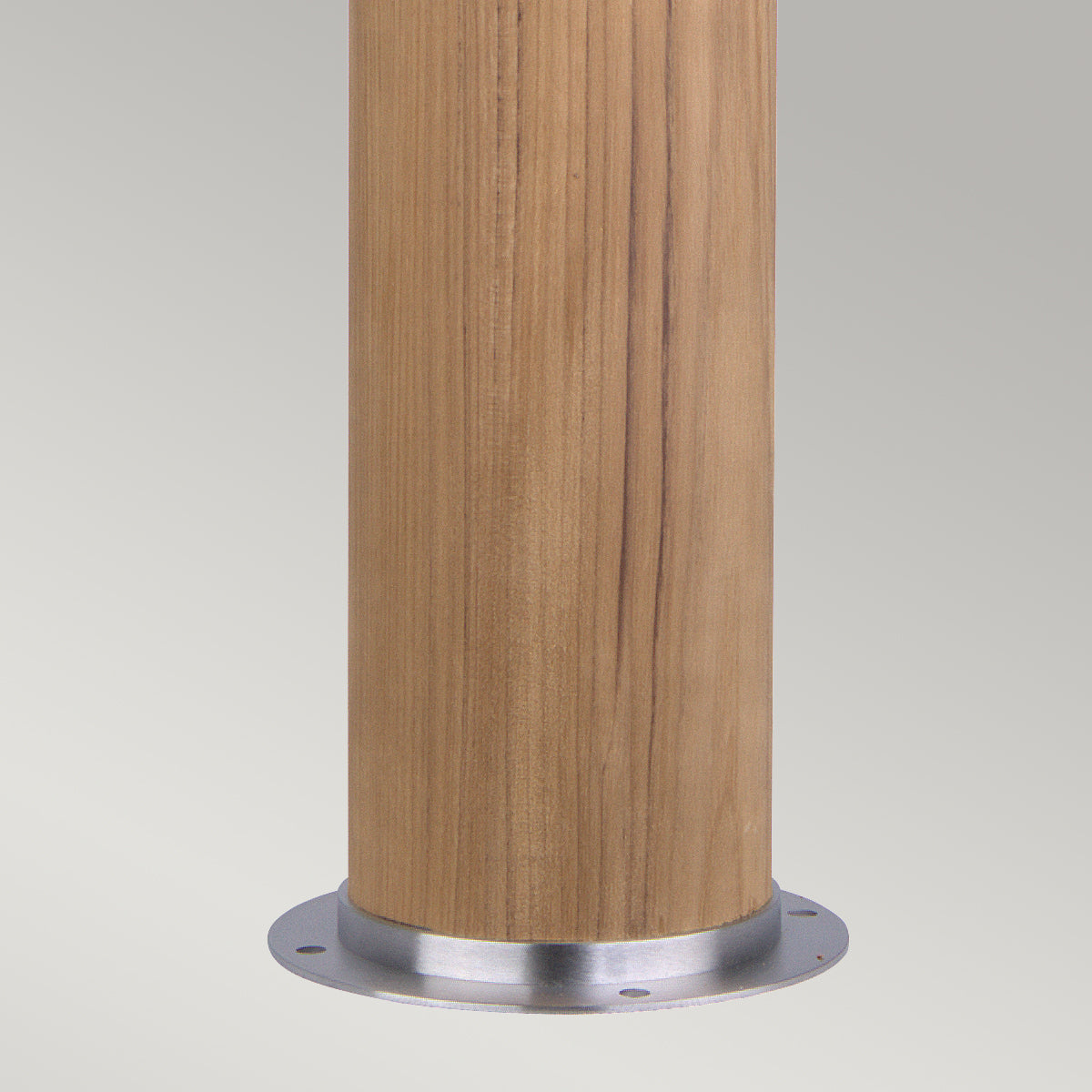 Poole Large Bollard – Teak & Steel Finish