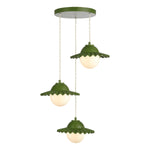 Pop 3 Light Pendant Bespoke Finish and Opal Glass G9