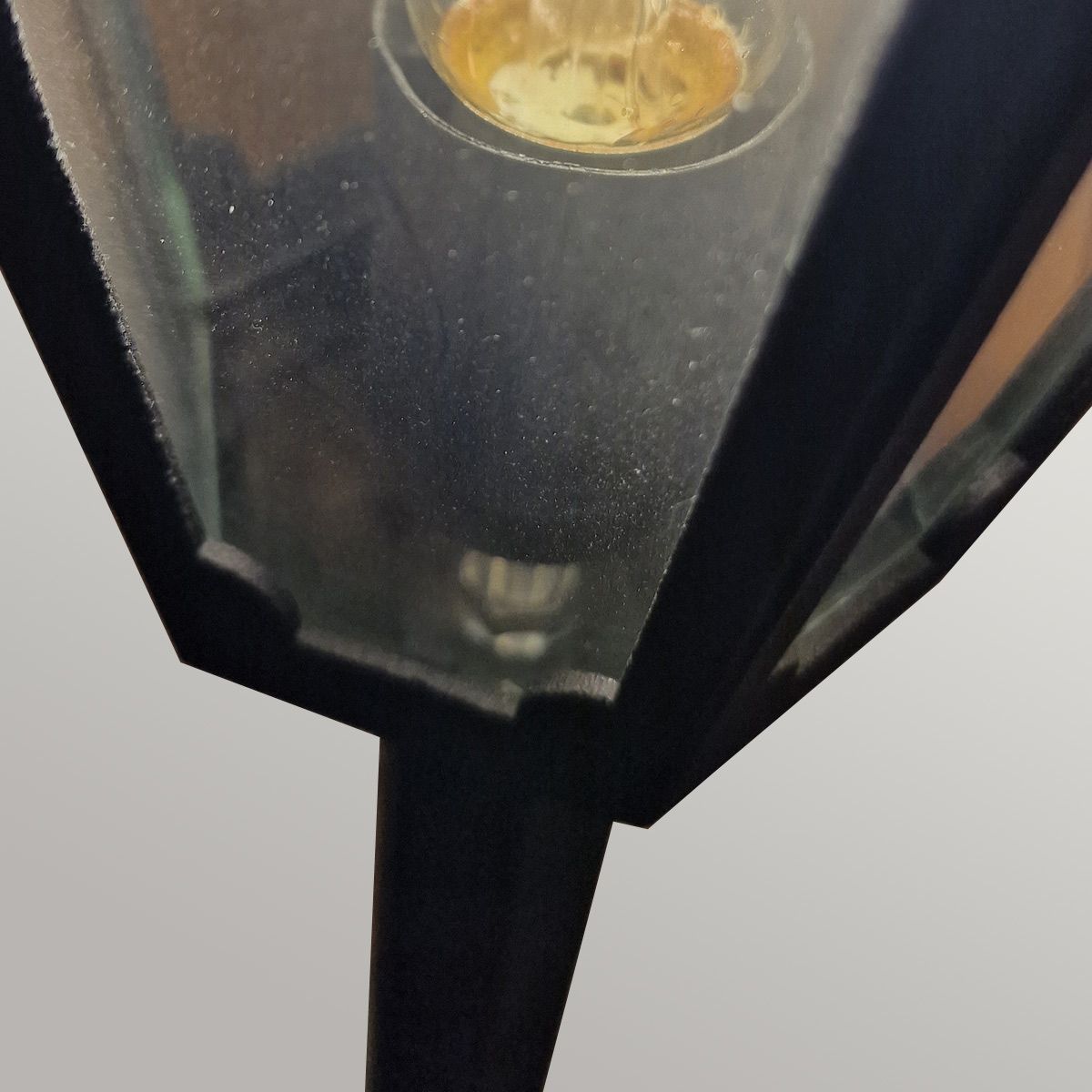 Parish Medium/Large 1 Light Pillar - Black IP44 E27