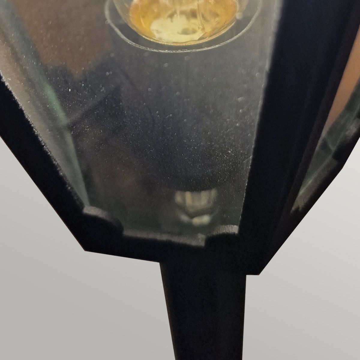 Parish Medium/Large 1 Light Pillar - Black IP44 E27