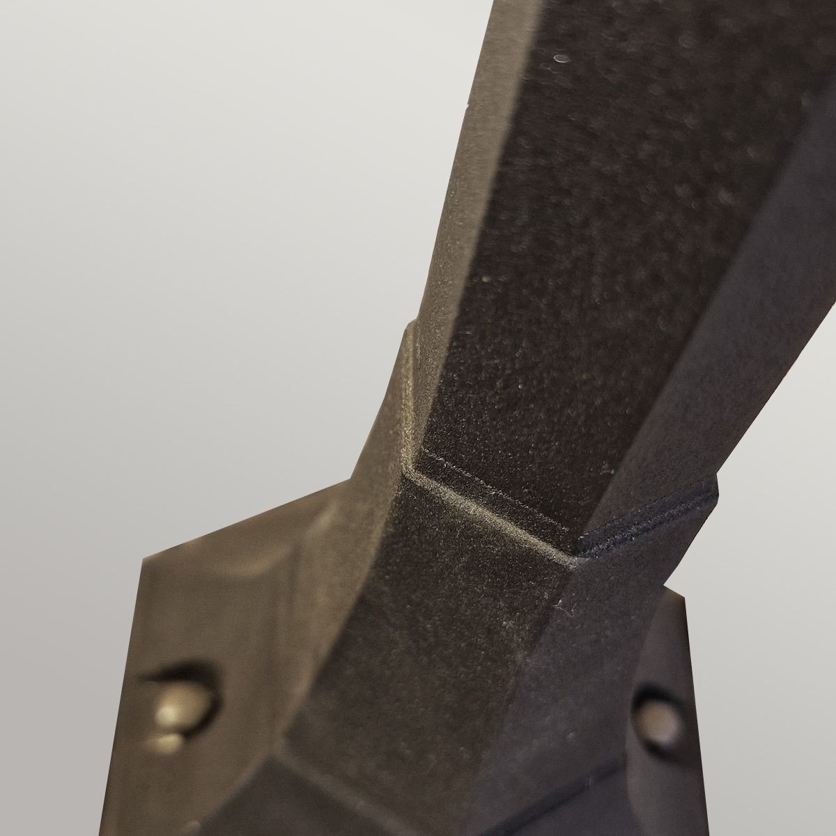 Parish Medium/Large 1 Light Pillar - Black IP44 E27