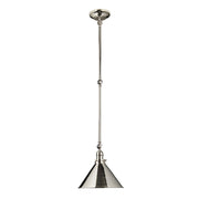 Provence 1Lt Pendant Ceiling Light - Polished Nickel Finish