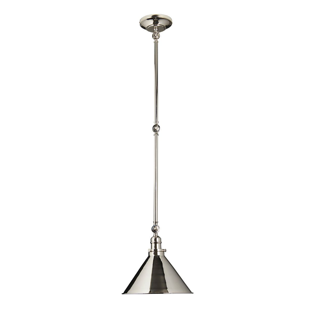 Provence 1Lt Pendant Ceiling Light - Polished Nickel Finish