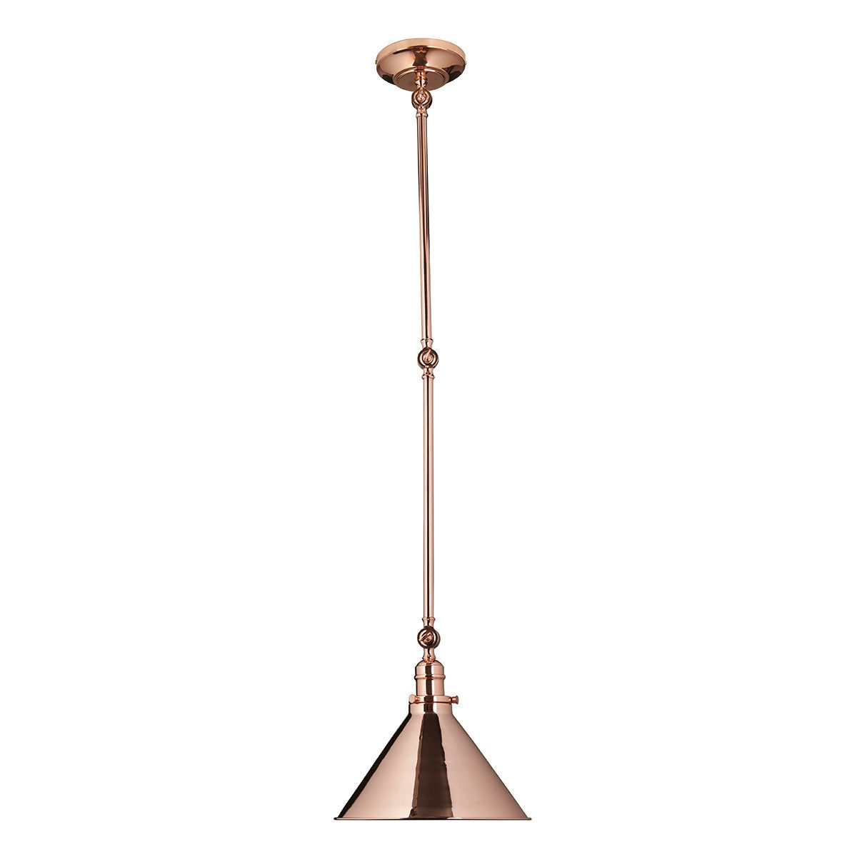 Provence 1Lt Pendant Ceiling Light - Polished Copper Finish