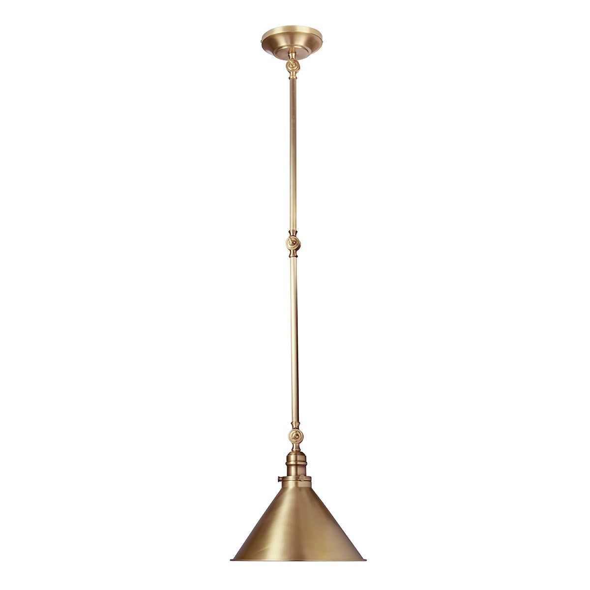 Provence 1Lt Pendant Ceiling Light - Aged Brass Finish