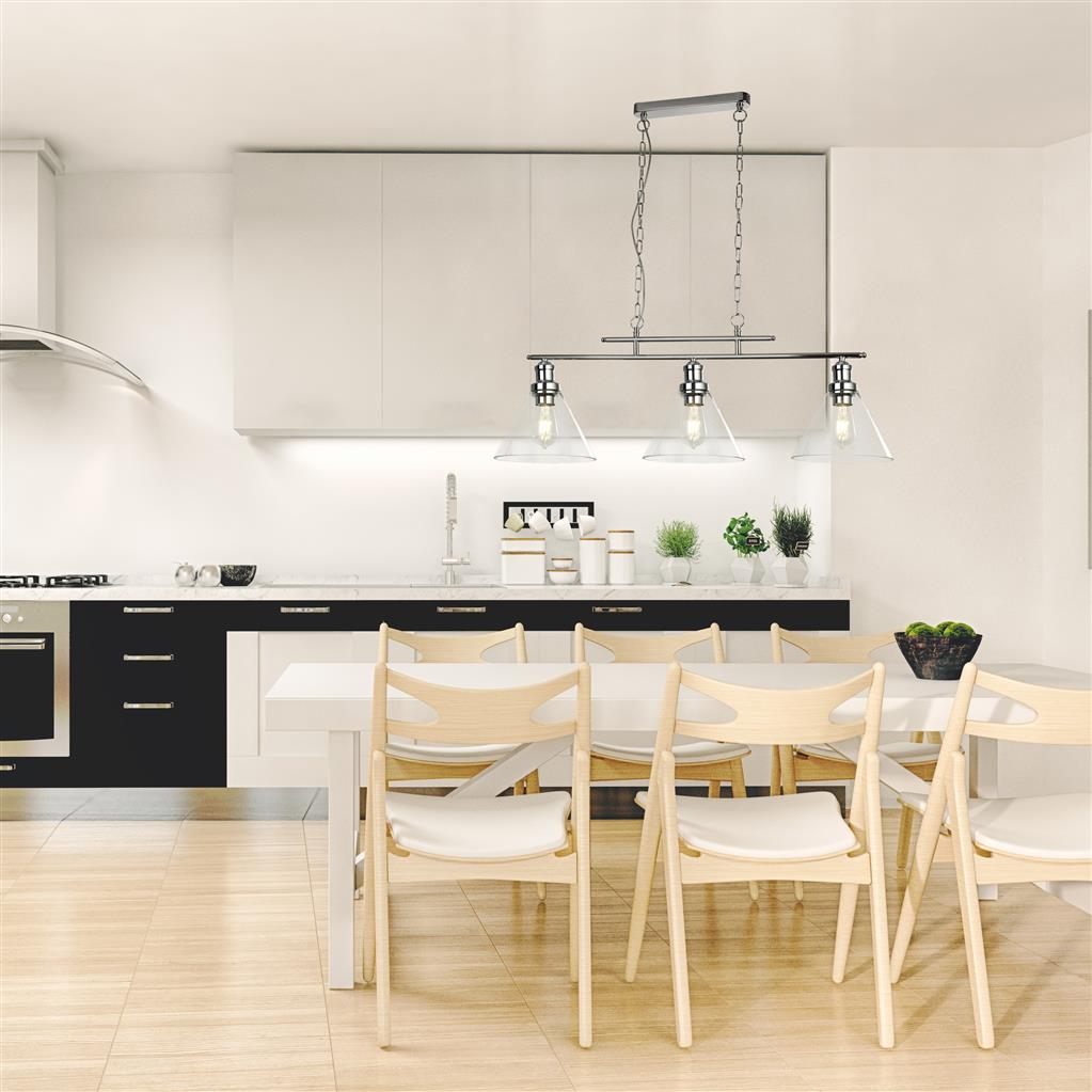 Pyramid 3Lt Kitchen Light - Various Finish