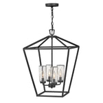 Alford Place 4 Light Outdoor Pendant - Museum Black IP44 E14