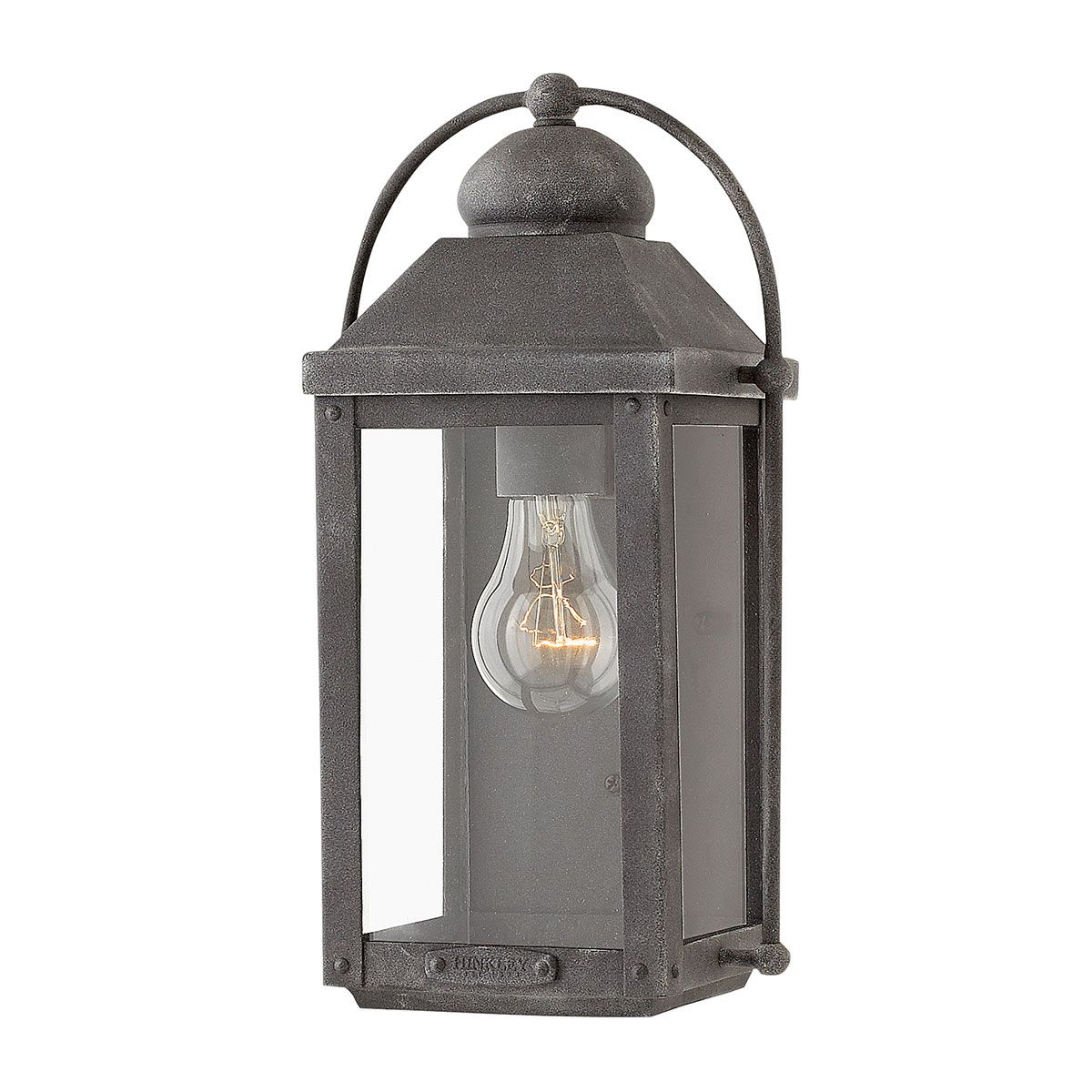 Anchorage 1/2Lt Wall Lantern - Aged Zinc E27 IP44