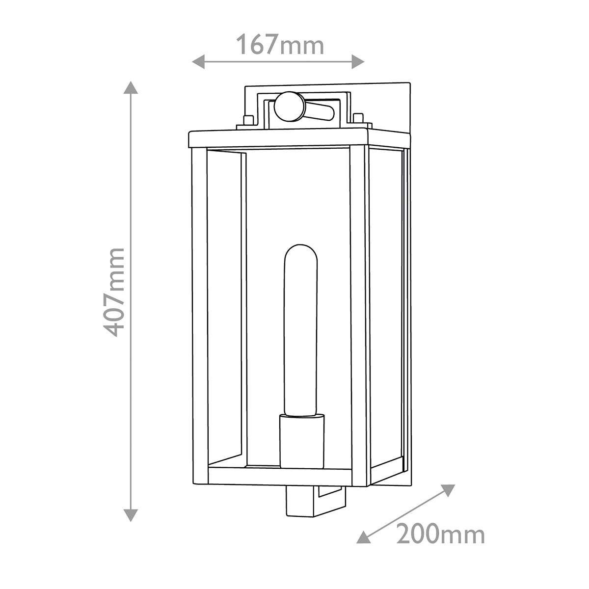 Catalina 1 lt Wall Lantern IP44 E27