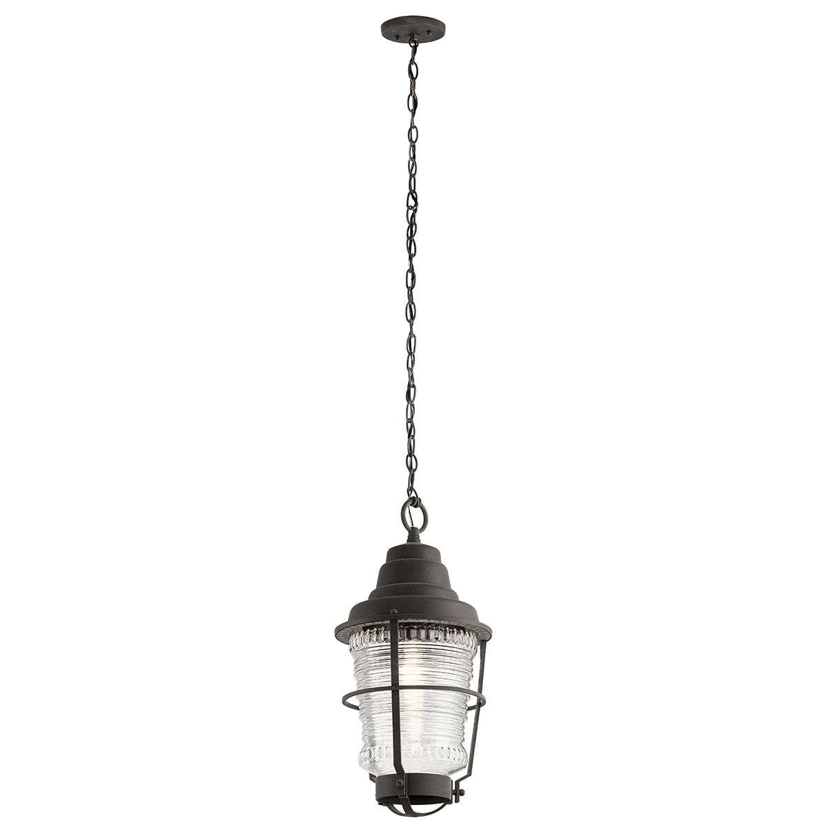 Chance Harbor 1 Light Chain Lantern - Weathered Zinc IP44 E27