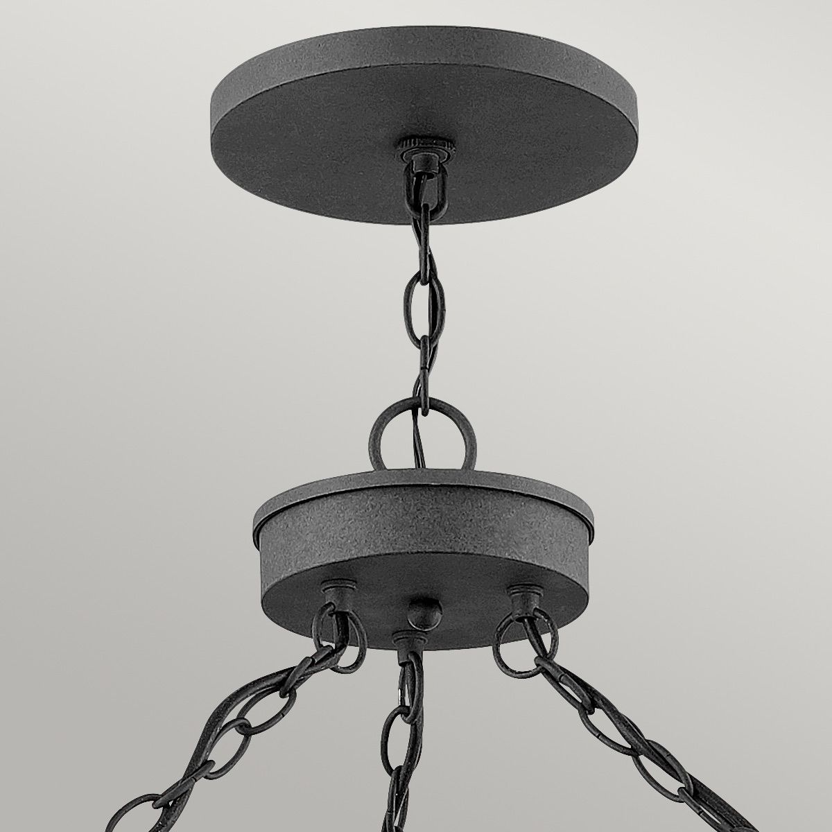 Lakehouse 1/6Lt Chain Lantern - Aged Zinc with Driftwood Grey IP44 E27