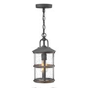 Lakehouse 1/6Lt Chain Lantern - Aged Zinc with Driftwood Grey IP44 E27