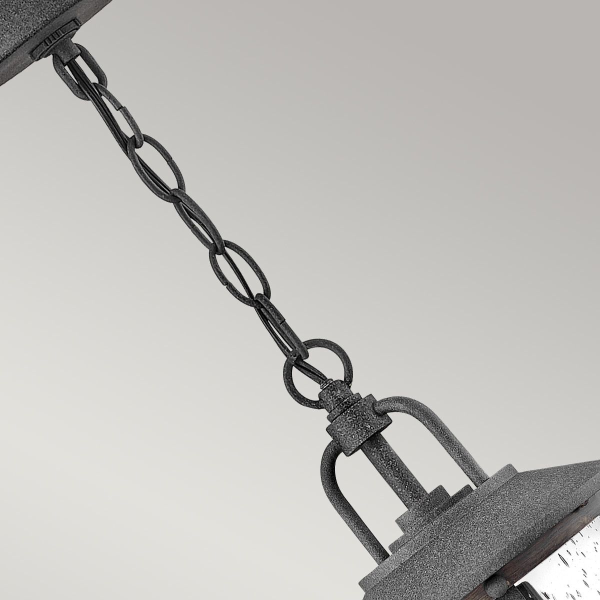 Lakehouse 1/6Lt Chain Lantern - Aged Zinc with Driftwood Grey IP44 E27