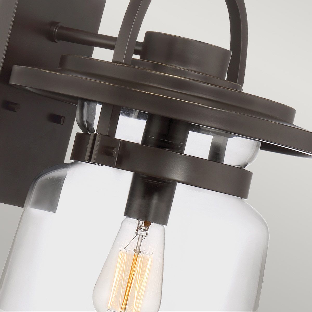 Lasalle 1 Light Small/Medium/Large Outdoor Wall Lantern - Western Bronze E27 IP44