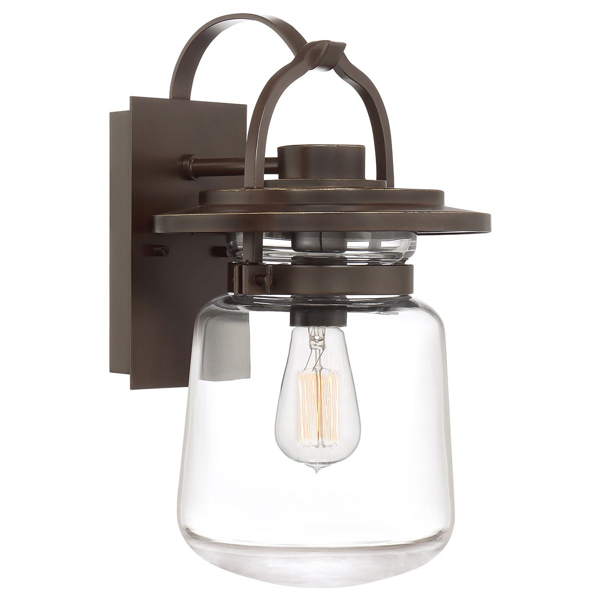 Lasalle 1 Light Small/Medium/Large Outdoor Wall Lantern - Western Bronze E27 IP44