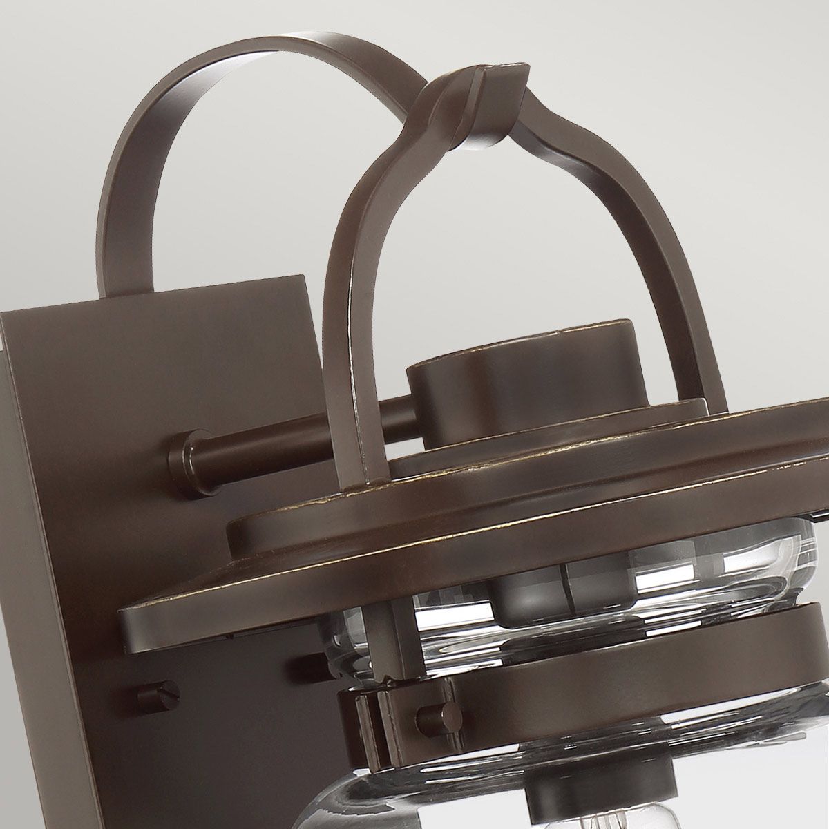 Lasalle 1 Light Small/Medium/Large Outdoor Wall Lantern - Western Bronze E27 IP44