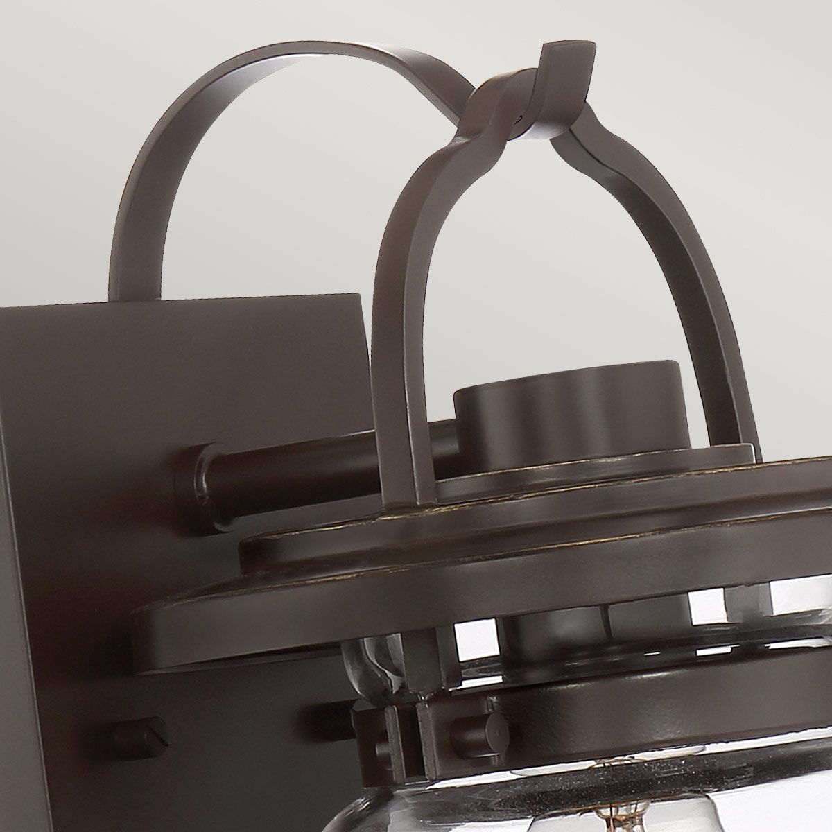 Lasalle 1 Light Small/Medium/Large Outdoor Wall Lantern - Western Bronze E27 IP44