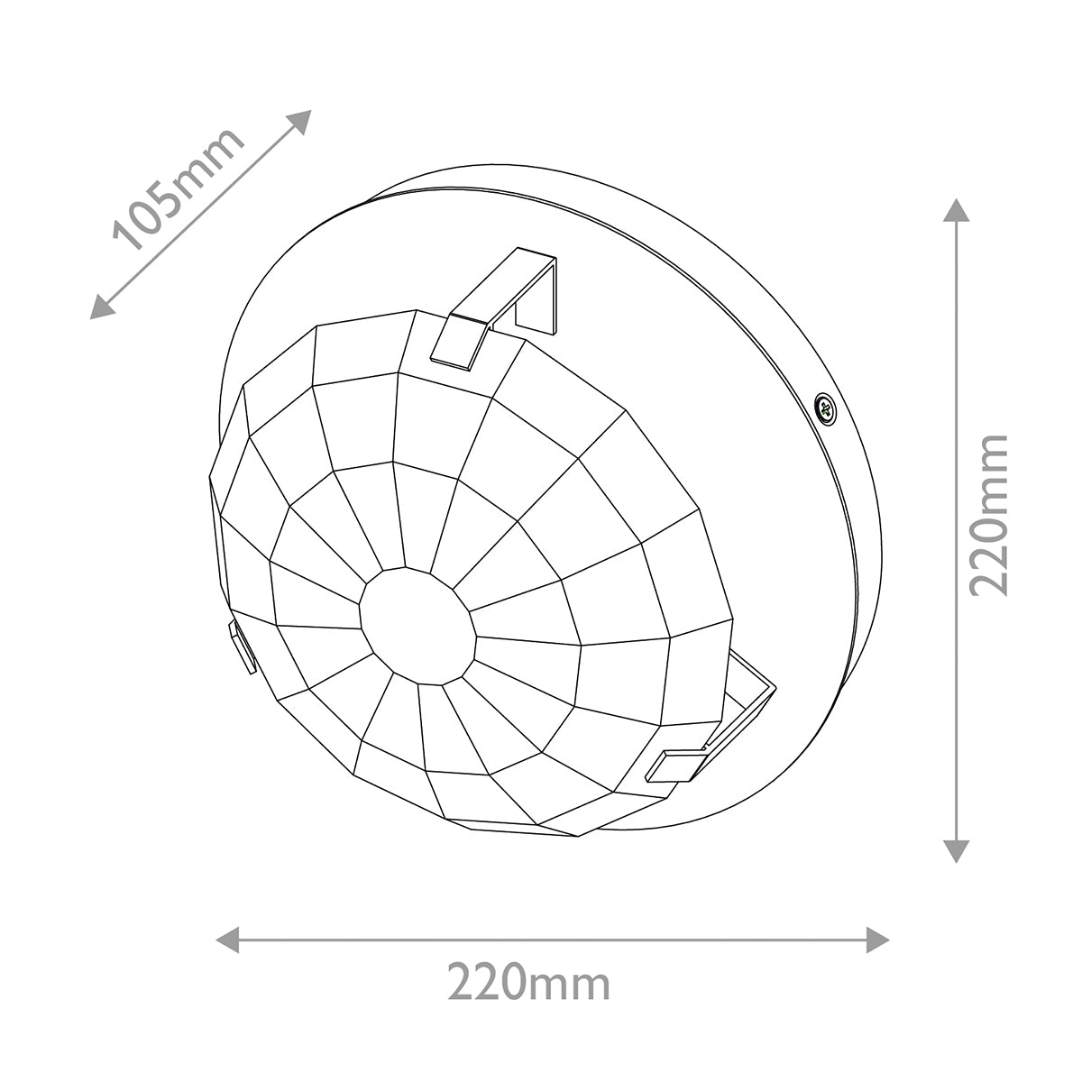 Leo 1 lt Wall Light E14