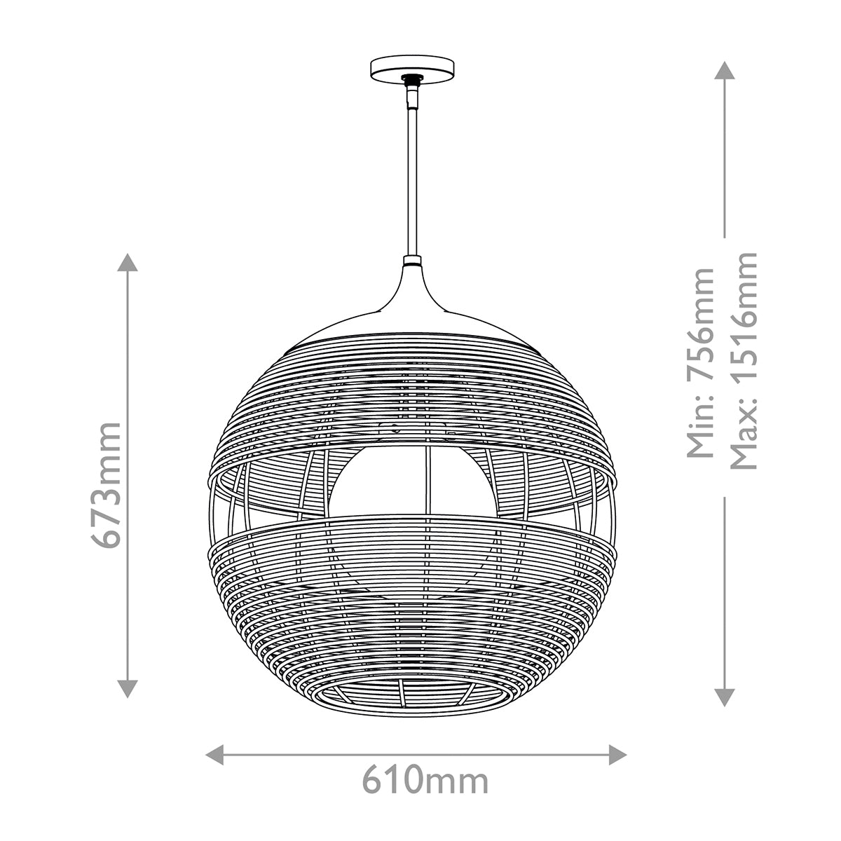 Maddox 1 lt Outdoor Pendant IP44 E27
