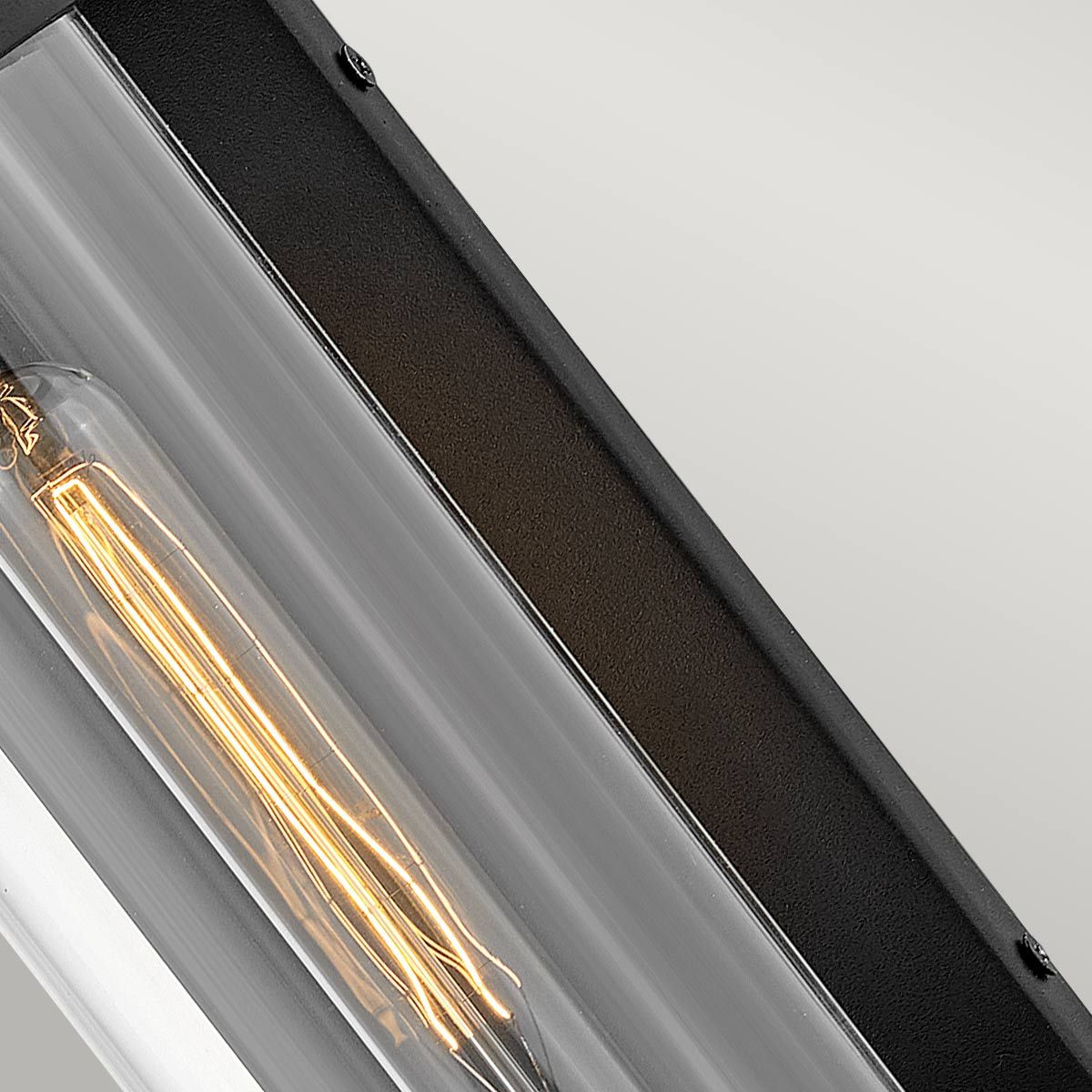 Pearson 1 Light Medium Wall Lantern - Burnished Bronze/Textured Black E27 IP44