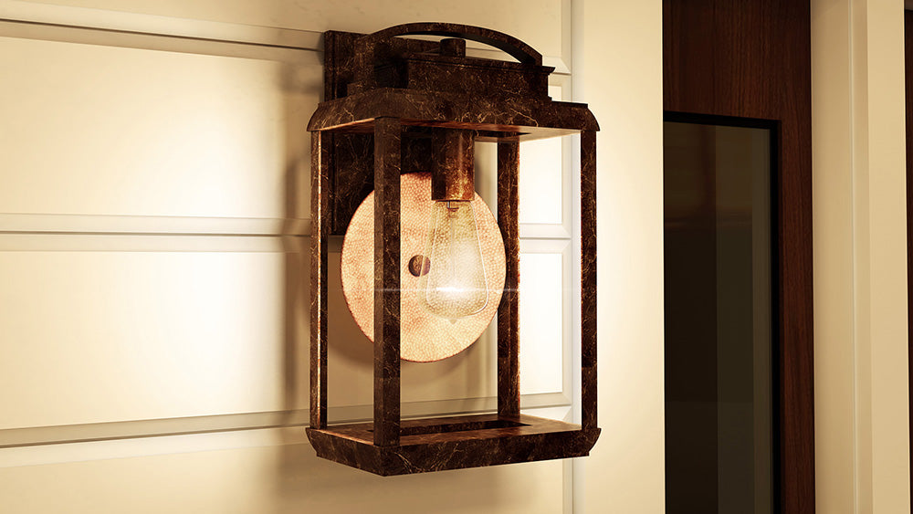 Byron Medium Wall Lantern - Imperial Bronze Finish