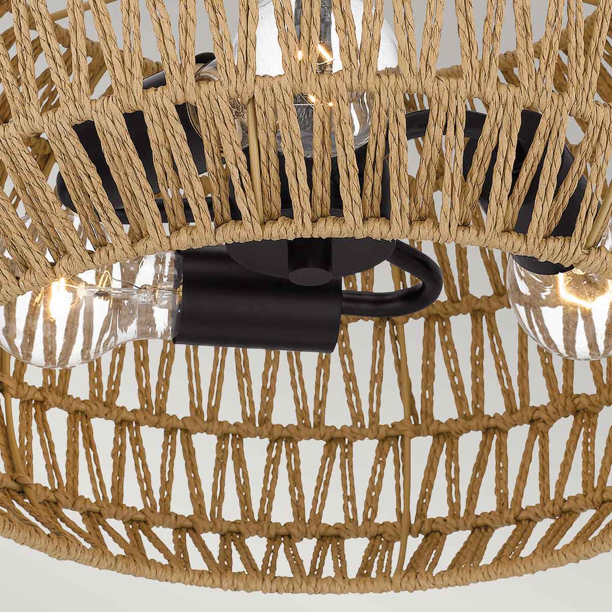 Quoizel Casablanca 3 lt Semi Flush - Palladian Bronze E27